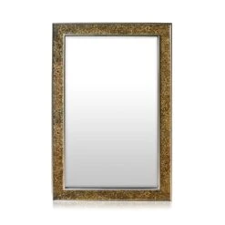 Watford Wandspiegel 90 X 60 Cm Echtholz Glasfliesen Mit Mosaikeffekt