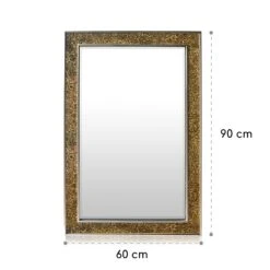 Watford Wandspiegel 90 X 60 Cm Echtholz Glasfliesen Mit Mosaikeffekt -Haushaltsgeräte Rabatte 10039416 yy 0007 logo