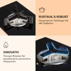 Trifecta 1 Gaskochfeld 1-flammig Starkbrenner Glaskeramik -Haushaltsgeräte Rabatte 10039420 de 0004 logo