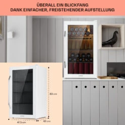 Beersafe XXL Quartz Kühlschrank 80 Liter 3 Böden Panoramaglastür -Haushaltsgeräte Rabatte 10039427 DE 0006 usp