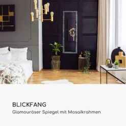 Norwich Spiegel Holzrahmen Rechteckig 130 X 45 Cm Mosaik-Design -Haushaltsgeräte Rabatte 10039473 de 0003 logo