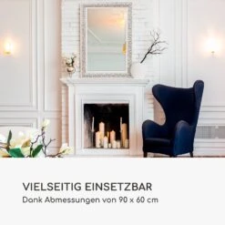 Stratford Wandspiegel Holzrahmen Rechteckig 90 X 60 Cm Vintage -Haushaltsgeräte Rabatte 10039481 de 0005 logo