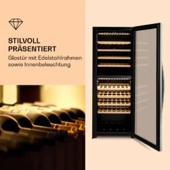 Klarstein Vinamour 77 Duo Weinkühlschrank 191 Liter 5 - 20 °C 2 Kühlzonen -Haushaltsgeräte Rabatte 10039771 de 0003 logo