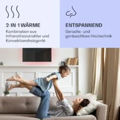 Mojave 750 Smart 2-in-1 Heizgerät Infrarot Konvektor 85x60cm 750W RGB-Licht -Haushaltsgeräte Rabatte 10039816 de 0004 logo
