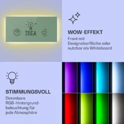 Mojave 1000 Smart 2-in-1 Heizgerät Infrarot Konvektor 120x60cm 1000W RGB-Licht -Haushaltsgeräte Rabatte 10039824 de 0003 logo