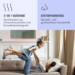 Mojave 1000 Smart 2-in-1 Heizgerät Infrarot Konvektor 120x60cm 1000W RGB-Licht -Haushaltsgeräte Rabatte 10039824 de 0004 logo