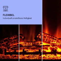 Dukono Elektrokamin 1800 W LED-Flammen Heizlüfter Timer Holzfach -Haushaltsgeräte Rabatte 10039850 de 0004 logo