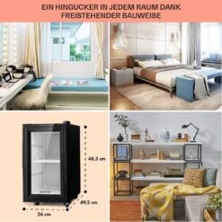 Brooklyn 23 Slim Kühlschrank LED Kunststoff-Einsatz Glastür -Haushaltsgeräte Rabatte 10039904 DE 0006 usp