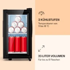 Brooklyn 23 Slim Kühlschrank LED Kunststoff-Einsatz Glastür -Haushaltsgeräte Rabatte 10039904 de 0003 logo