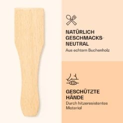 Raclette Spatulas Holzspatel Pfannenwender Zubehör 8 Stück Für Raclette-Pfännchen -Haushaltsgeräte Rabatte 10039924 de 0003 logo