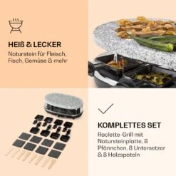 Steaklette Raclette Raclette-Grill Mit Zubehör Für 8 Personen -Haushaltsgeräte Rabatte 10039925 de 0004 logo