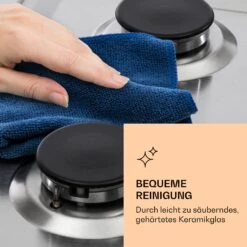 Ignito Chef Edition 5 Zonen Gaskochfeld 5-flammig Sabaf-Brenner Glaskeramik -Haushaltsgeräte Rabatte 10040147 de 0006 logo