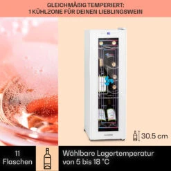 Shiraz 12 Slim Uno Weinkühlschrank 32l/12Fl.Touch 85 W 5-18 °C LED -Haushaltsgeräte Rabatte 10040213 de 0003 usp