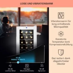 Shiraz 15 Slim Uno Weinkühlschrank 44l Touch-Bedienfeld 5-18°C -Haushaltsgeräte Rabatte 10040214 de 0004 usp