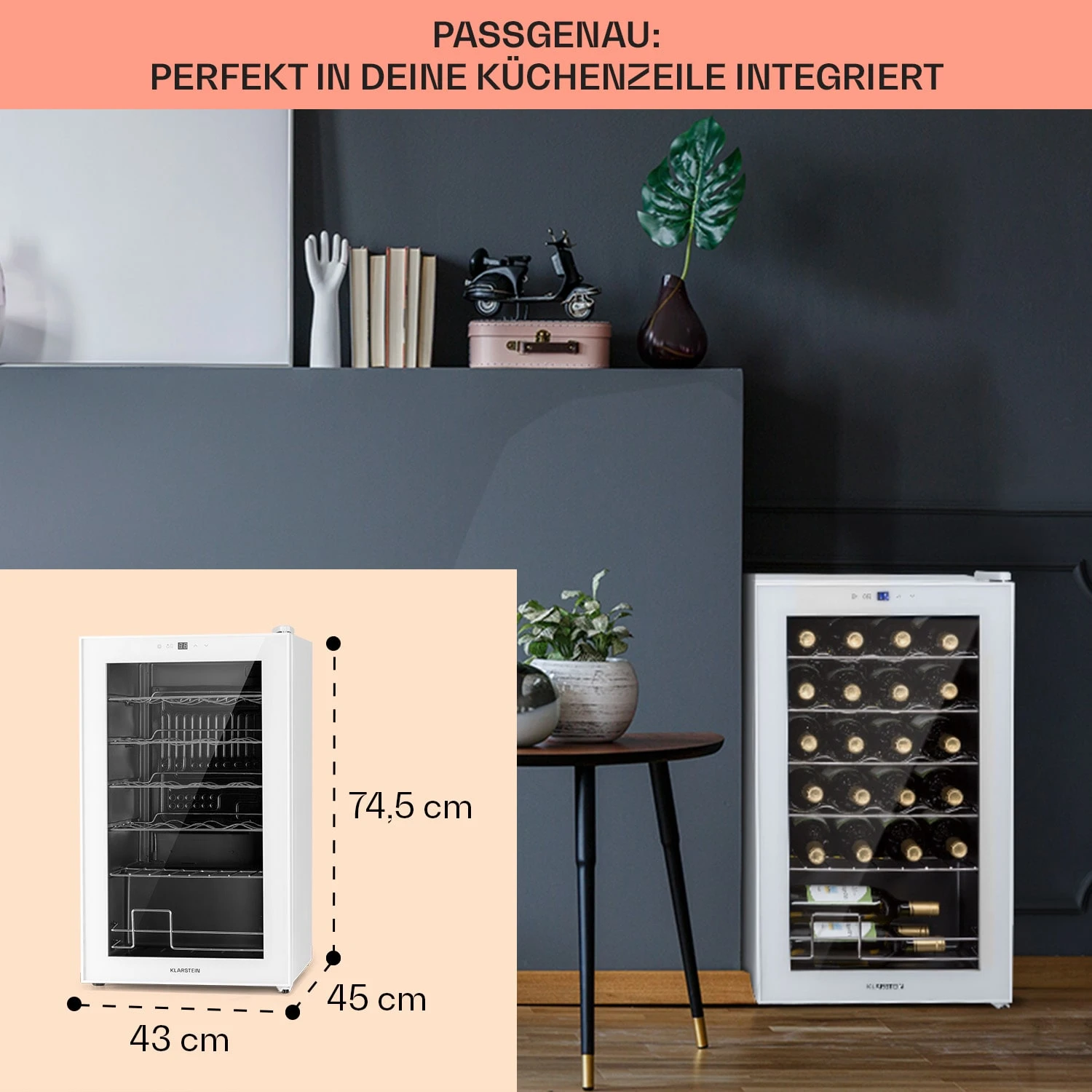 Shiraz 24 Uno Weinkühlschrank 63l 24Fl Touch-Bedienfeld 5-18°C 6 Shiraz 24 Uno Weinkühlschrank 63l 24Fl Touch-Bedienfeld 5-18°C – Bild 6