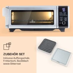 Vita-Crisp Heißluftfritteuse 1700W 10L 8 Funktionen Platzsparend -Haushaltsgeräte Rabatte 10040224 de 0006 logo