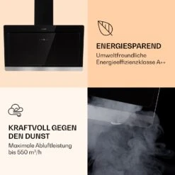 Aurora 90 Smart Dunstabzugshaube 550 M³/h 90cm Kopffrei Ambiente-Licht EEC A++ -Haushaltsgeräte Rabatte 10040236 de 0004 logo