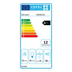 Aurora 90 Smart Dunstabzugshaube 550 M³/h 90cm Kopffrei Ambiente-Licht EEC A++ -Haushaltsgeräte Rabatte 10040236 energy label
