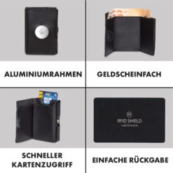 ZNAP Airtag Wallet 8 Karten Münzfach 9x1,5x6 Cm (BxHxT) RFID-Schutz -Haushaltsgeräte Rabatte 10040310 de 0003 logo