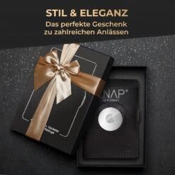 ZNAP Airtag Wallet 8 Karten Münzfach 9x1,5x6 Cm (BxHxT) RFID-Schutz -Haushaltsgeräte Rabatte 10040310 de 0008 usp