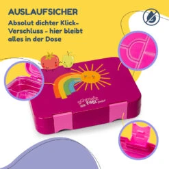 Junior Lunchbox 6 Fächer 21,3 X 15 X 4,5 Cm (BxHxT) BPA-frei -Haushaltsgeräte Rabatte 10040338 de 0003 usp