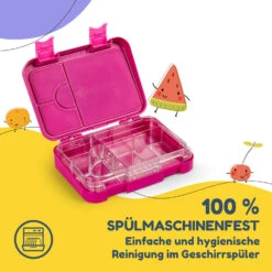 Junior Lunchbox 6 Fächer 21,3 X 15 X 4,5 Cm (BxHxT) BPA-frei -Haushaltsgeräte Rabatte 10040338 de 0005 usp