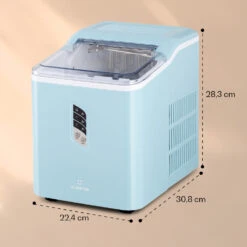 Albaron Eiswürfelmaschine Bullet-Eis 12 Kg / 24 H 1,5 Ltr. Display -Haushaltsgeräte Rabatte 10040344 yy 0007 dimensions