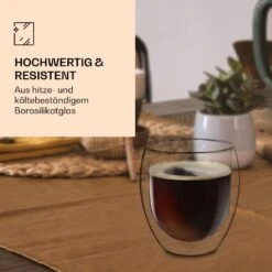DUOS Jumbo Doppelwandiges Thermoglas 310ml Borosilikatglas Handgemacht -Haushaltsgeräte Rabatte 10040374 de 0003 logo