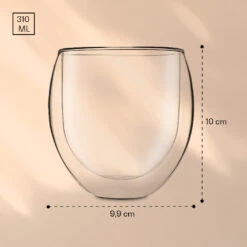 DUOS Jumbo Doppelwandiges Thermoglas 310ml Borosilikatglas Handgemacht -Haushaltsgeräte Rabatte 10040374 yy 0006 logo