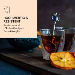 DUOS Doppelwandiges Glas 80 Ml Trinkglas Espresso Borosilikatglas -Haushaltsgeräte Rabatte 10040378 de 0003 logo