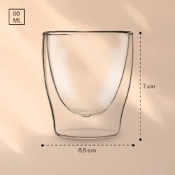 DUOS Doppelwandiges Glas 80 Ml Trinkglas Espresso Borosilikatglas -Haushaltsgeräte Rabatte 10040378 yy 0007 logo
