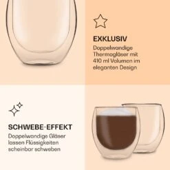 DUOS Jumbo Doppelwandiges Glas 410 Ml Thermofunktion Edelstahl-Löffel -Haushaltsgeräte Rabatte 10040383 de 0006 logo