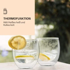 DUOS Jumbo Doppelwandiges Glas 410 Ml Thermofunktion Inkl. Edelstahl-Löffel -Haushaltsgeräte Rabatte 10040397 de 0004 logo