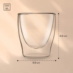 DUOS Doppelwandiges Glas 200 Ml Thermofunktion Inkl. Edelstahl-Löffel -Haushaltsgeräte Rabatte 10040401 yy 0007 logo