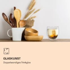 Glas Ice Mit Teeblume 320 Ml Doppelwandiges Borosilikatglas -Haushaltsgeräte Rabatte 10040451 de 0003 logo