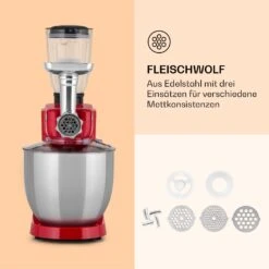 Renata Rossa Küchenmaschine 3-in-1 2000W 2,7PS 5Ltr Edelstahl BPA-frei -Haushaltsgeräte Rabatte 10040499 de 0005 logo