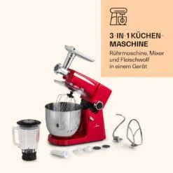Renata Rossa Küchenmaschine 3-in-1 2000W 2,7PS 5Ltr Edelstahl BPA-frei -Haushaltsgeräte Rabatte 10040499 de 0007 logo