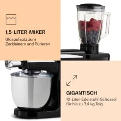 Renata Rossa Küchenmaschine 3-in-1 2000W 2,7PS 5Ltr Edelstahl BPA-frei -Haushaltsgeräte Rabatte 10040500 de 0006 logo