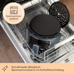 Crisp-Pro Heißluftfritteuse Air Fryer 1400W 3,5 Ltr 8 Programme Timer -Haushaltsgeräte Rabatte 10040701 de 0004 logo