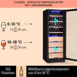 Barossa 123 Duo Weinkühlschrank 123 Fl 226 Ltr 2 Zonen Touch-Steuerung 10 Barossa 123 Duo Weinkühlschrank 123 Fl 226 Ltr 2 Zonen Touch-Steuerung -Haushaltsgeräte Rabatte 10040721 de 0003 usp