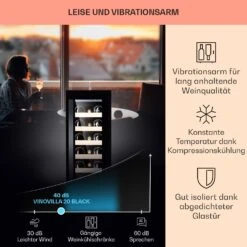 Vinovilla 20 Built-In Weinkühlschrank 50l / 20 Flaschen Glastür Edelstahl -Haushaltsgeräte Rabatte 10040729 de 0004 logo