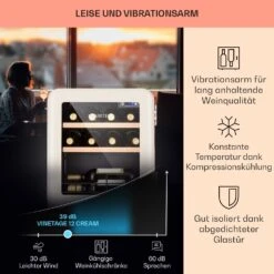 Vinetage 12 Getränkekühler Kühlschrank 48 Liter 4-22°C Retro-Design -Haushaltsgeräte Rabatte 10040740 de 0004 logo