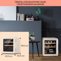 Vinetage 12 Getränkekühler Kühlschrank 48 Liter 4-22°C Retro-Design -Haushaltsgeräte Rabatte 10040740 de 0006 logo