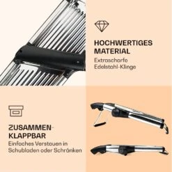 Mandoline Küchenhobel Gourmet Edelstahl 1 Bis 9 Mm Julienne-Schneider 10 Mandoline Küchenhobel Gourmet Edelstahl 1 Bis 9 Mm Julienne-Schneider -Haushaltsgeräte Rabatte 10040835 de 0005 logo