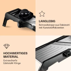 Mandoline Küchenhobel Edelstahl 1 Bis 9 Mm Julienne-Schneider -Haushaltsgeräte Rabatte 10040840 de 0003 logo