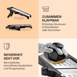 Mandoline Küchenhobel Edelstahl 1 Bis 9 Mm Julienne-Schneider -Haushaltsgeräte Rabatte 10040840 de 0004 logo