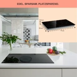 Virtuosa 5 Einbaukochfeld 5 Zonen 8500W Glaskeramik -Haushaltsgeräte Rabatte 10041117 de 0006 usp