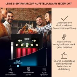 Beersafe 70 Craft Beer Edition Kühlschrank 70 Ltr Glastür Edelstahl -Haushaltsgeräte Rabatte 10041182 de 0003 usp