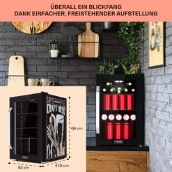 Beersafe 70 Craft Beer Edition Kühlschrank 70 Ltr Glastür Edelstahl -Haushaltsgeräte Rabatte 10041182 de 0007 usp