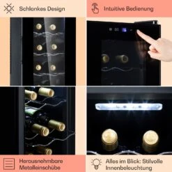 Barolo 14 Slim Uno Weinkühlschrank 46 Ltr 14 Flaschen 11-18°C SingleZone 13 Barolo 14 Slim Uno Weinkühlschrank 46 Ltr 14 Flaschen 11-18°C SingleZone -Haushaltsgeräte Rabatte 10041206 de 0005 usp